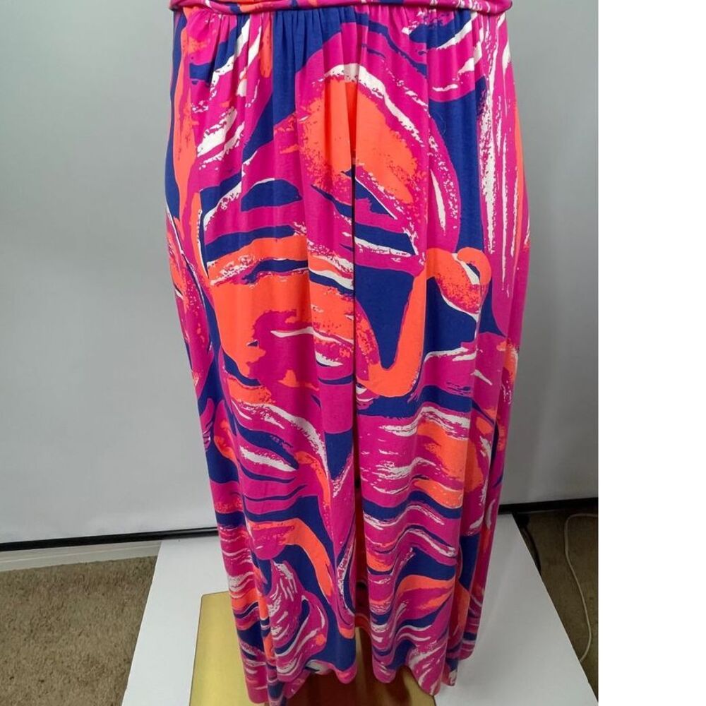 Lilly Pulitzer Pink and Blue Midi Dress - Picture 11 of 14
